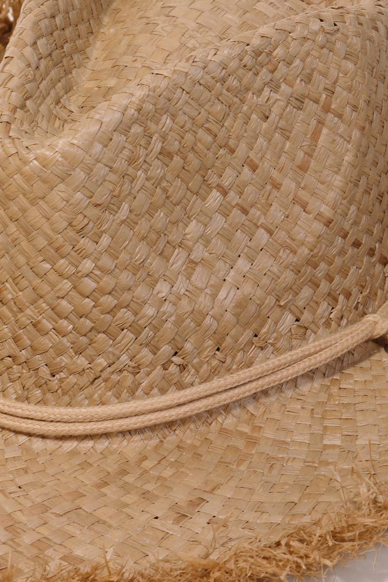 Straw Basket Weave Cowboy Hat