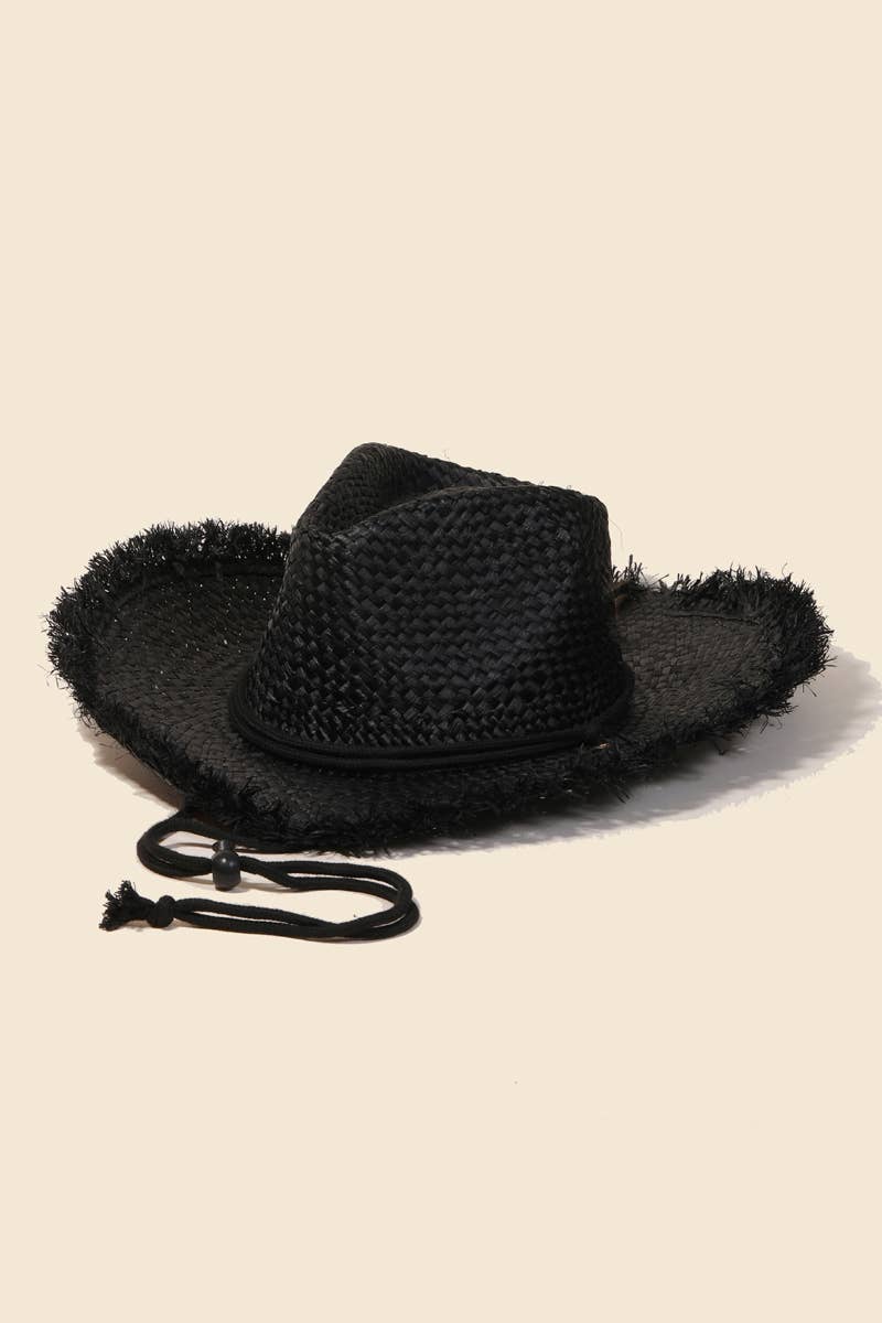 Straw Basket Weave Cowboy Hat
