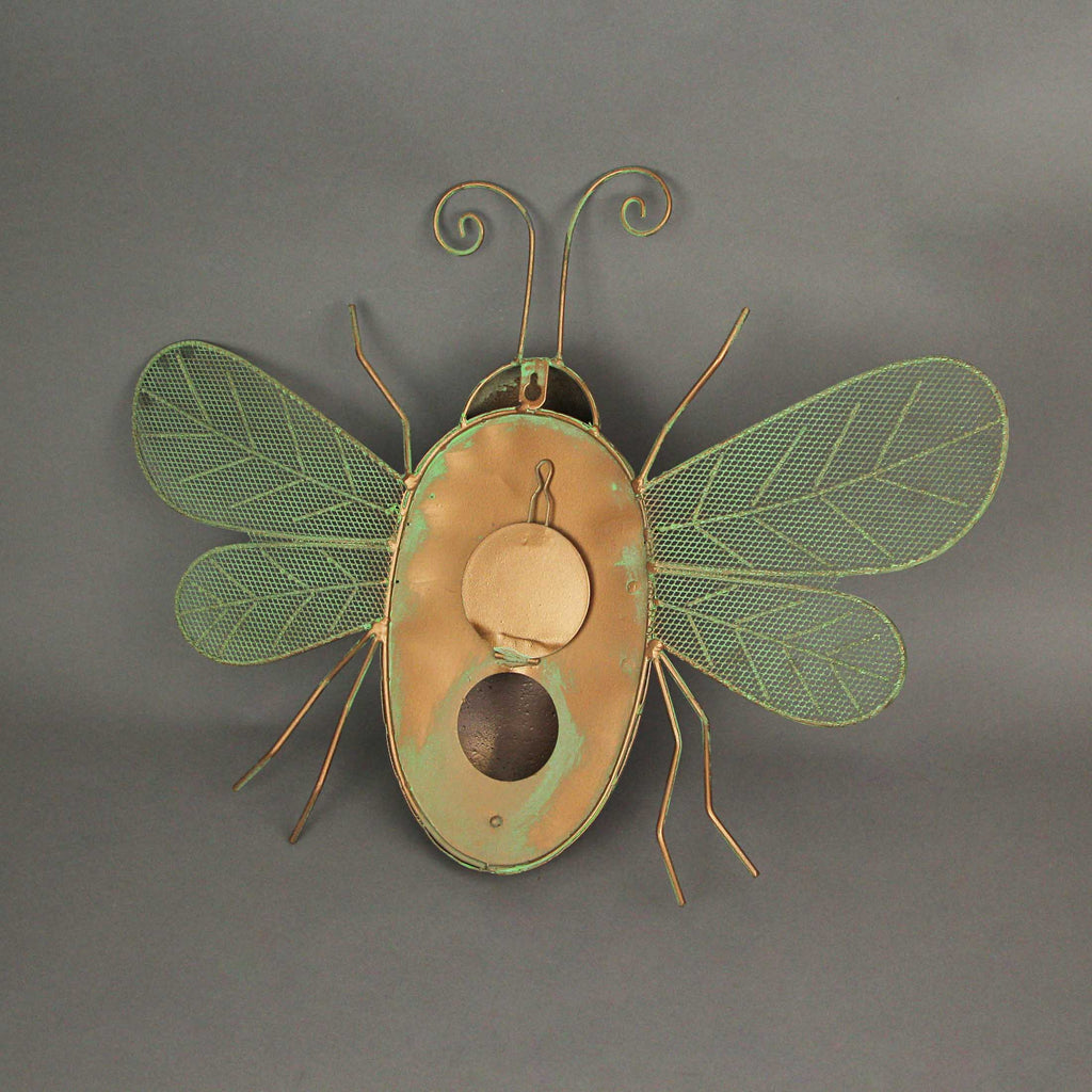Metal Copper Hanging Decorative Bumblebee Bird House