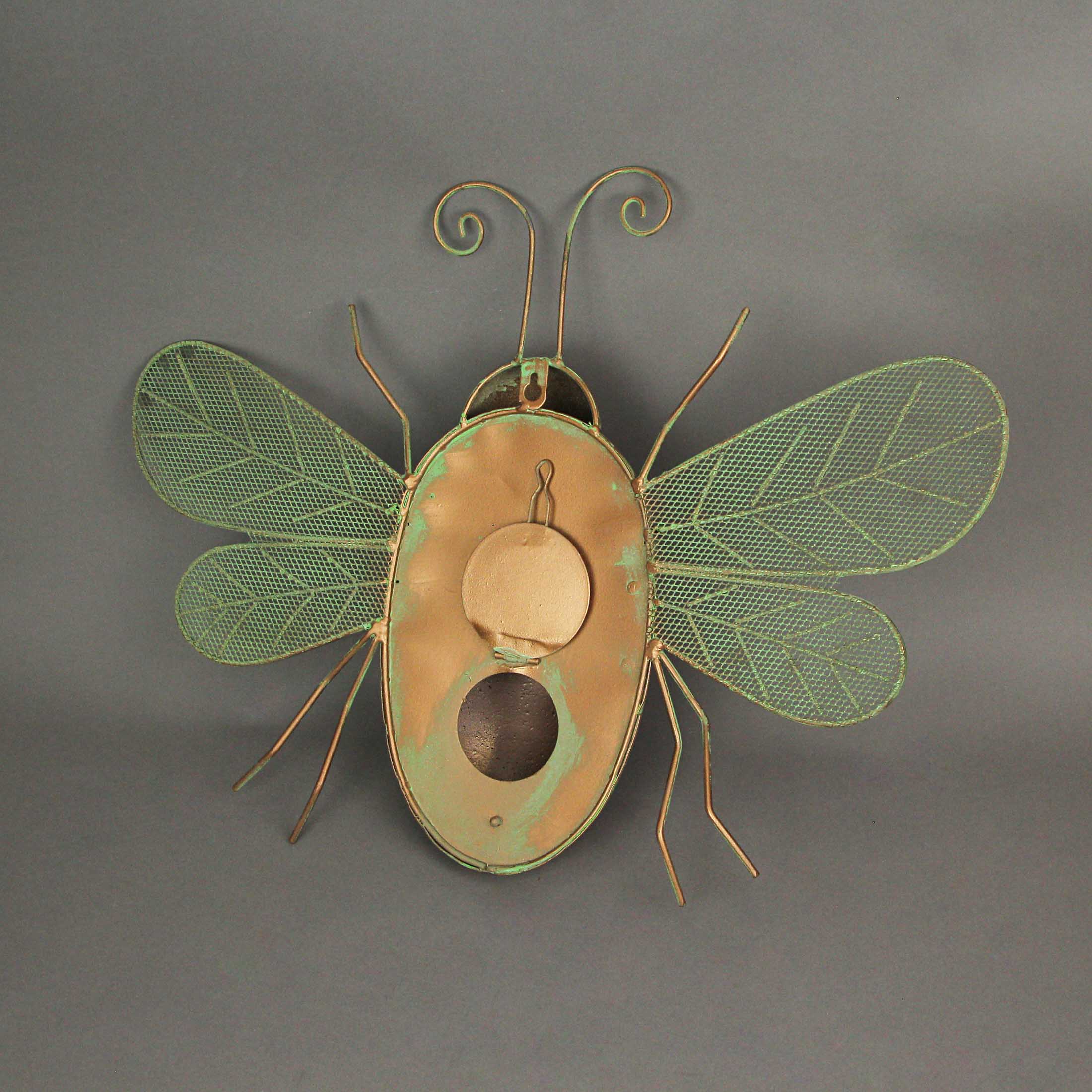 Metal Copper Hanging Decorative Bumblebee Bird House