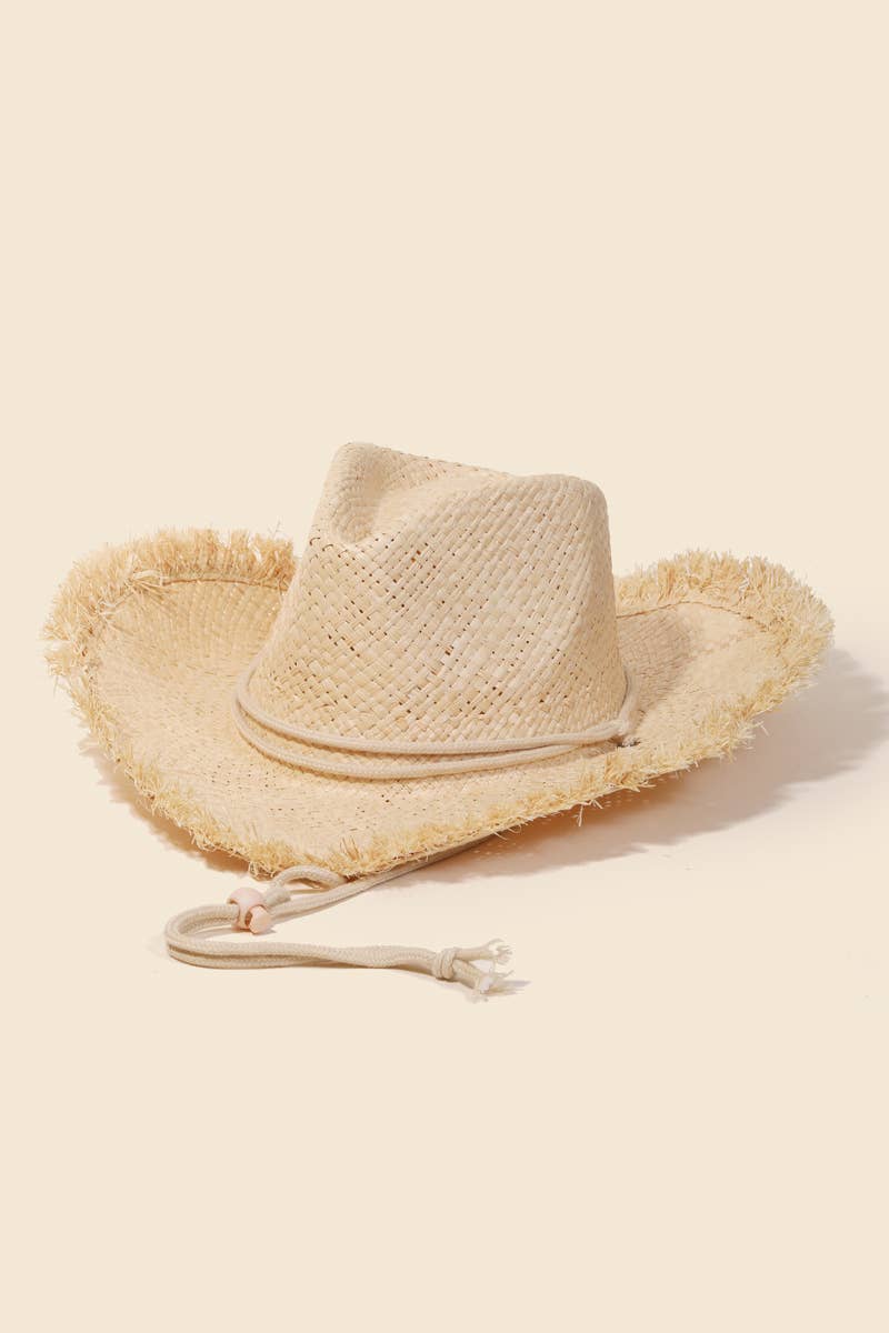 Straw Basket Weave Cowboy Hat