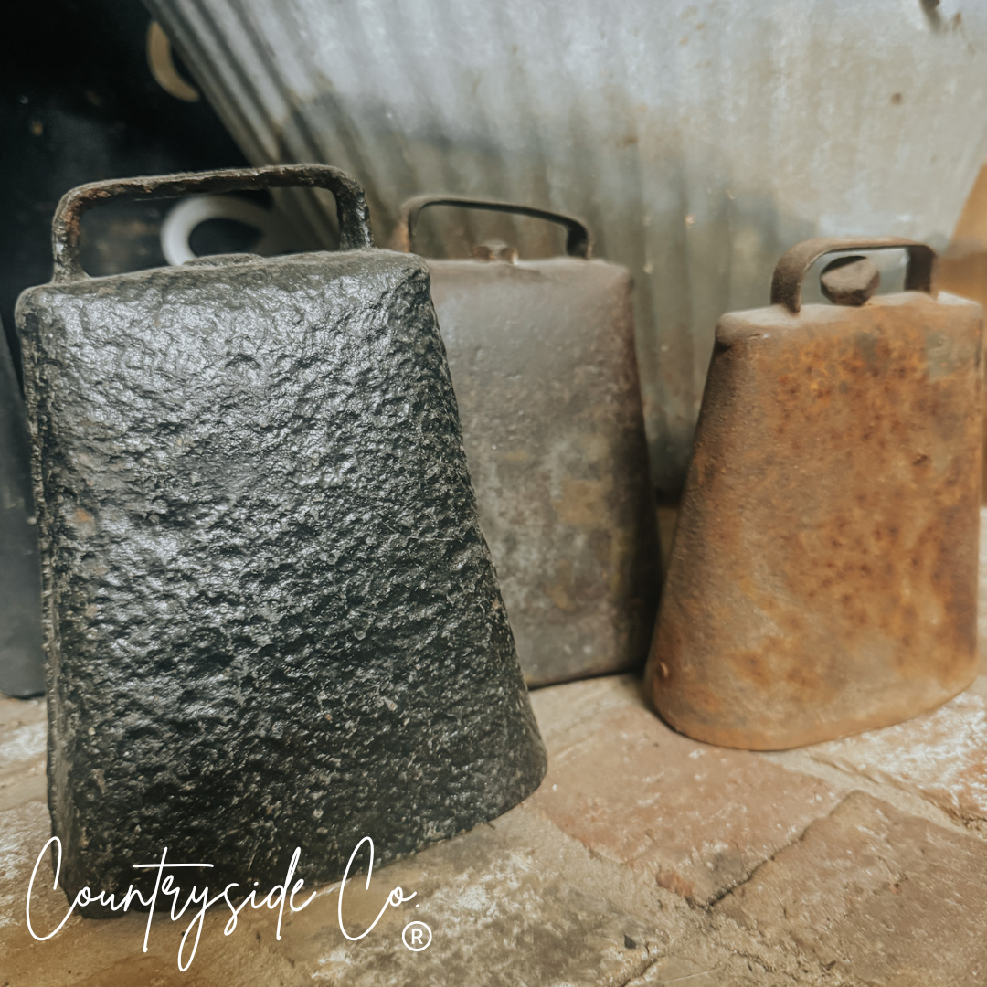 Rustic Antique Cow Bell Home Decor