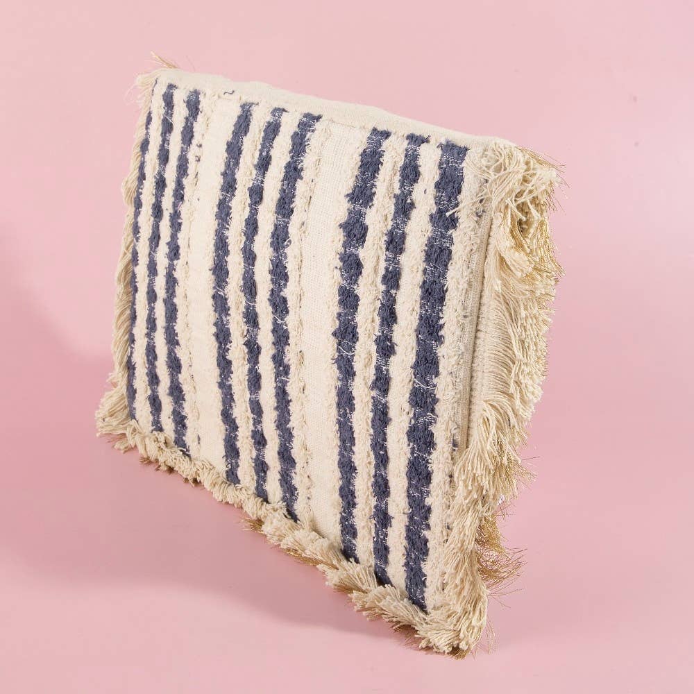 Beaded Fringe Trim Mandala Clutch Bag