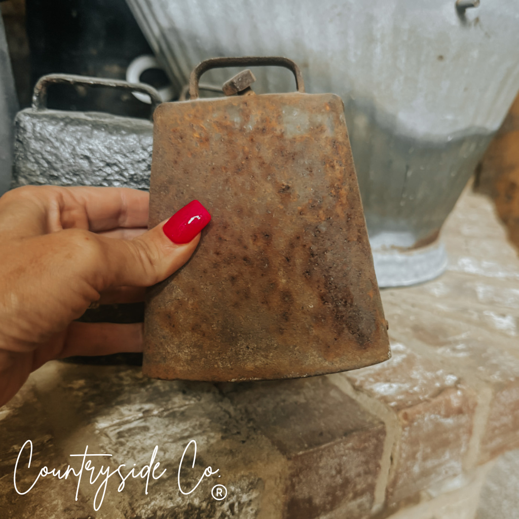 Rustic Antique Cow Bell Home Decor
