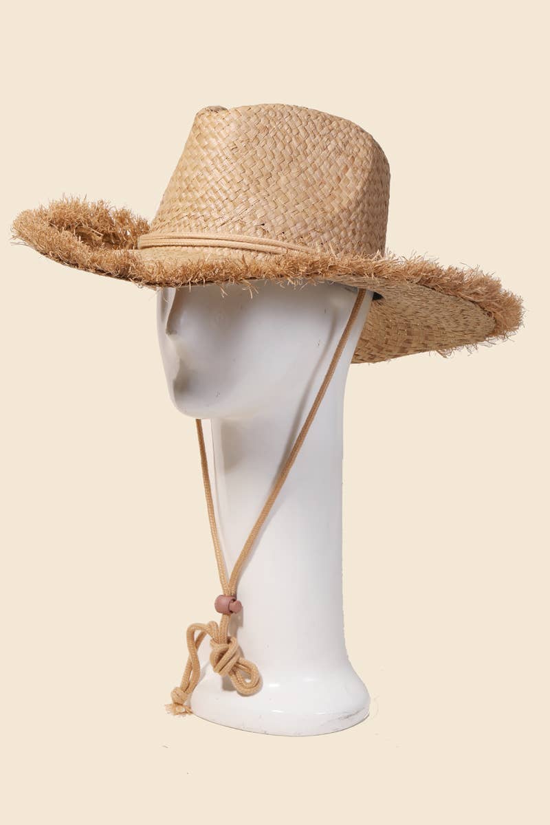 Straw Basket Weave Cowboy Hat
