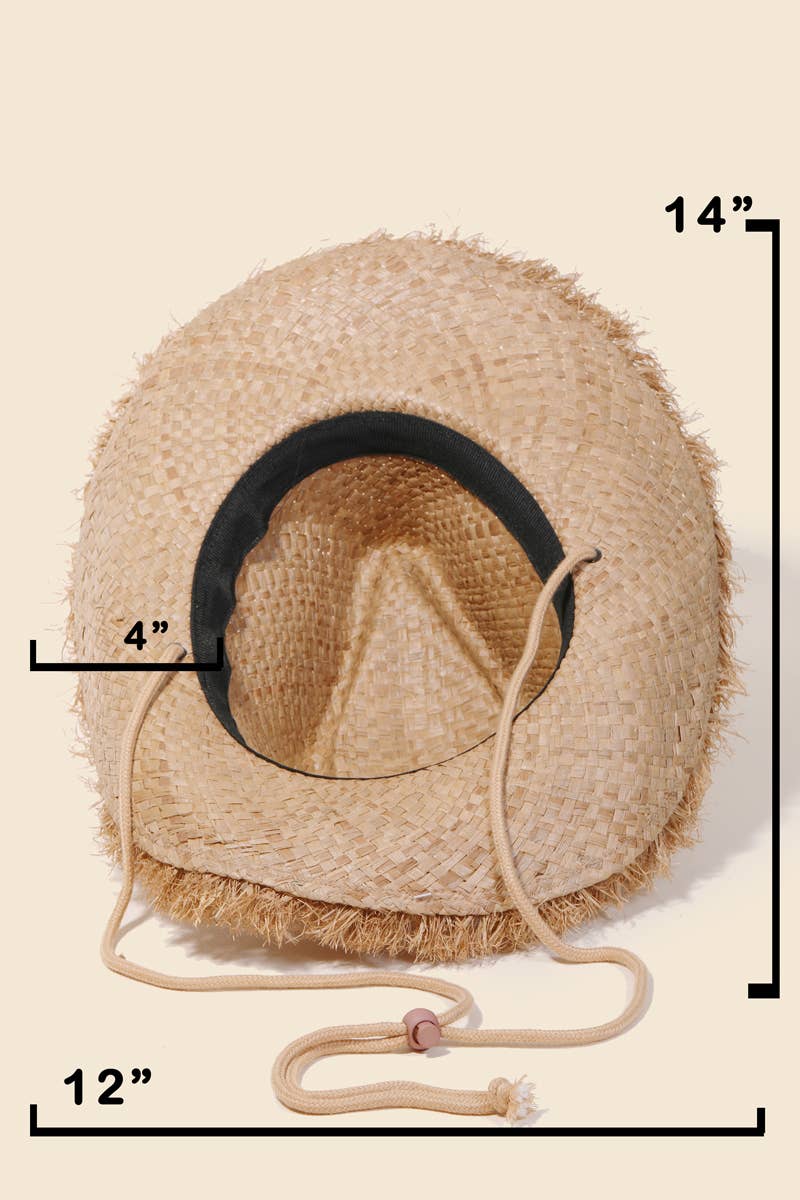 Straw Basket Weave Cowboy Hat