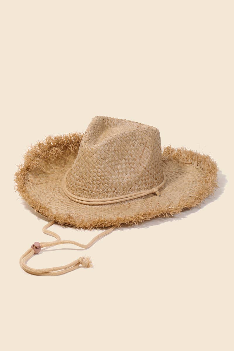 Straw Basket Weave Cowboy Hat